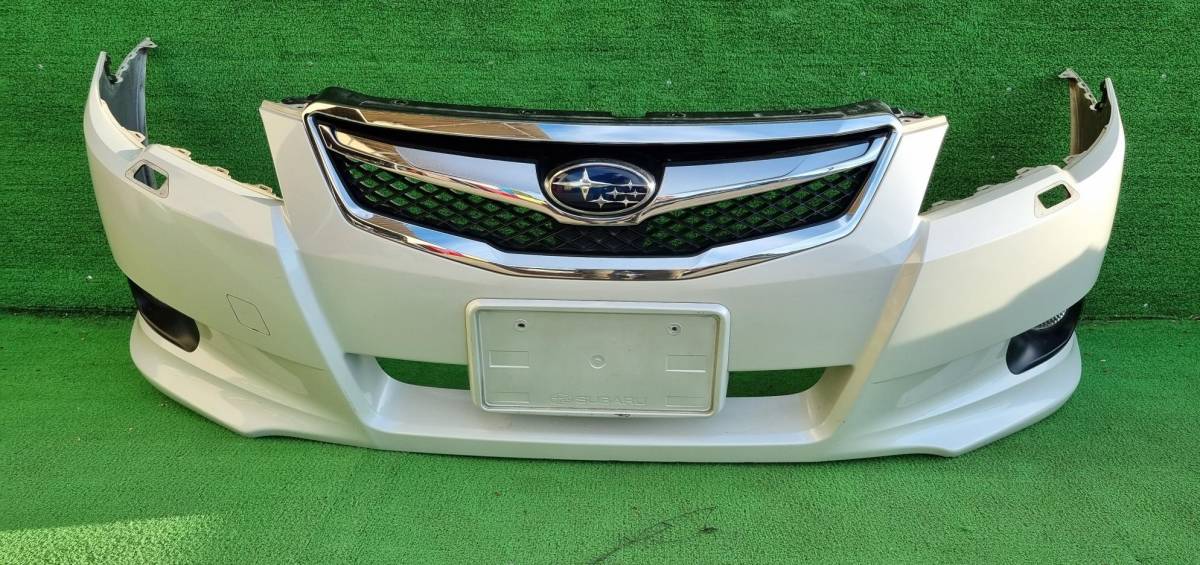 スバル レガシィ BM9 フロントバンパー (37J ホワイトパール)拍卖