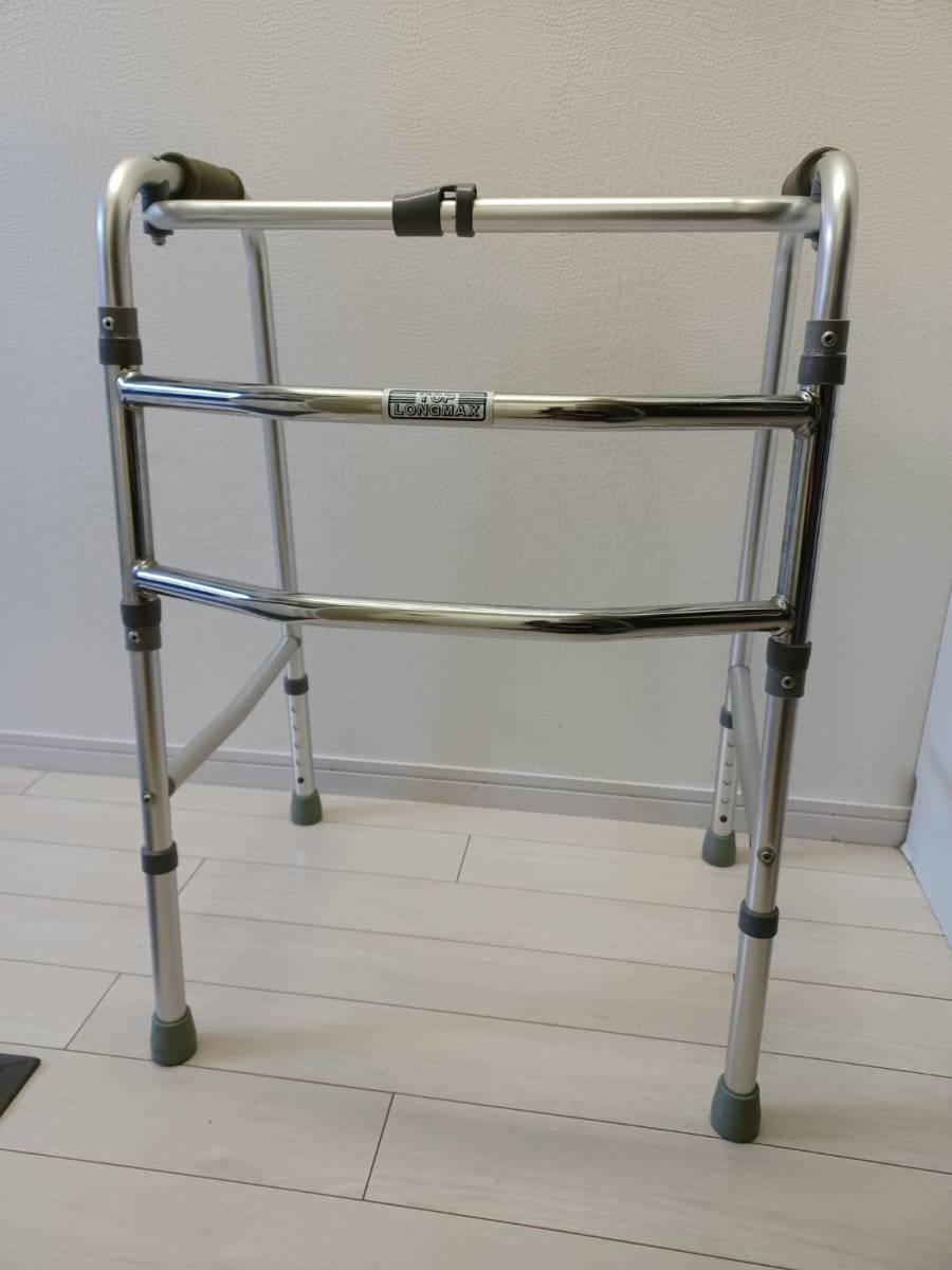 ♪歩行器 TOP LONGMAX シルバー 歩行介助 介護用品 歩行補助拍卖