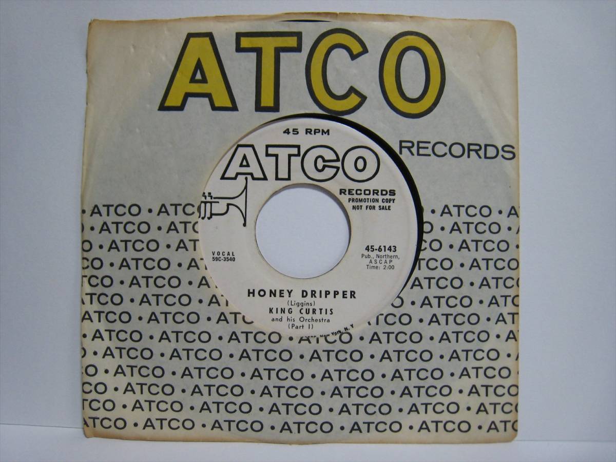 【7”】 KING CURTIS / ●白プロモ MONO● HONEY DRIPPER US盤 キング・カーティス ハニー・ドリッパー拍卖