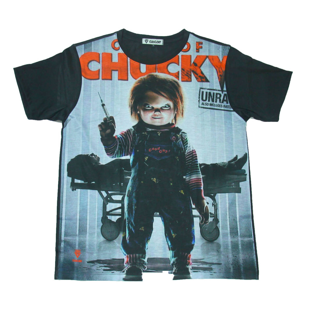 チャッキー チャイルドプレイ 殺人人形 カワイイ ストリート系 デザインTシャツ メンズ 半袖 ★tsr0424-blk-l拍卖