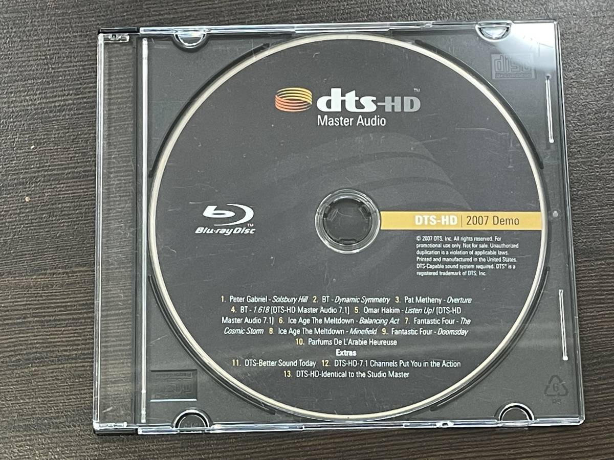 ★【希少品 店頭デモ用 非売品 ディスクのみ】2007 DTS-HD Master Audio(マスターオーディオ) DEMO DISC(デモディスク)★拍卖