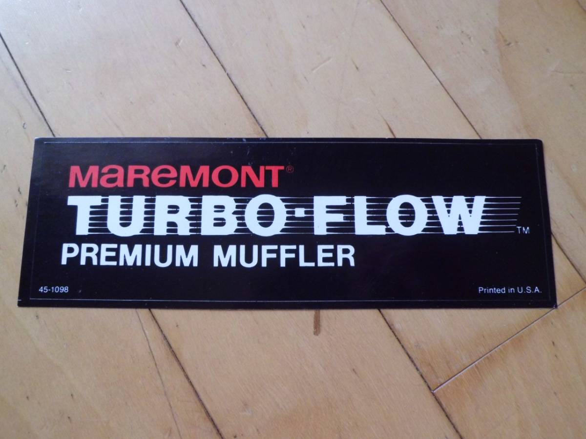 即決 VINTAGE AUTO PARTS STICKER MAREMONT TURDO FLOW PREMIUM MUFFLER ビンテージ オート パーツ ステッカー 拍卖