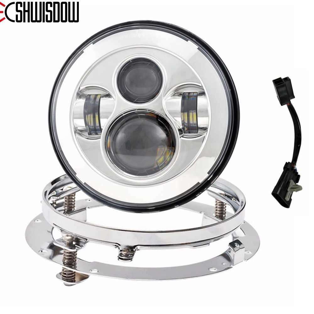 ヘッドライト用オートバイ部品7 LEDモーターヘッドライト4.5 4 1/2インチ通過ライトハーレー拍卖