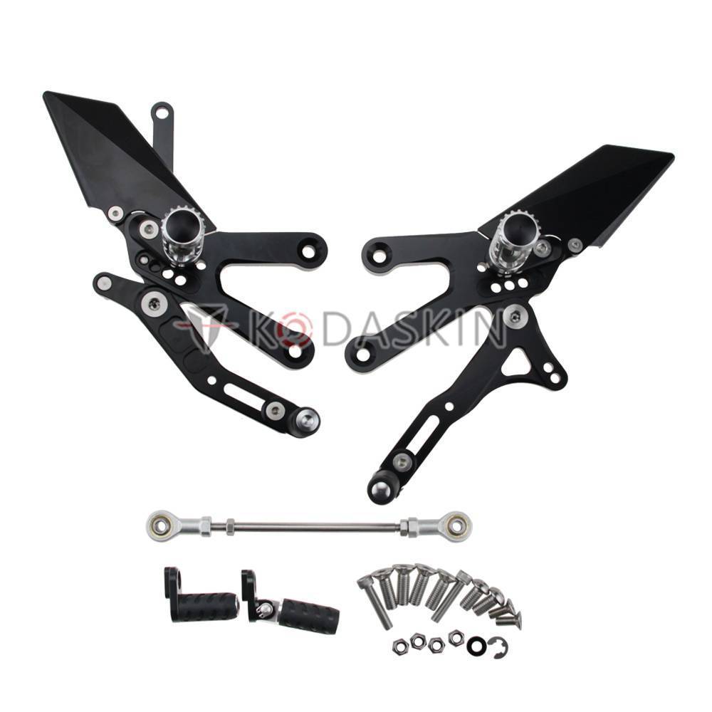 KODASKIN CNC調整可能なリアセットREARSETフットレストフットレストYZF R3 R3 ヤマハバイクアクセサリー拍卖