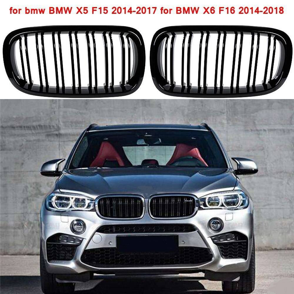 BMW F15 グリル ラインフロント グリル グロス カスタム 高品質 ブラック BMW X5 F15 2014-2017 BMW X6 F16 2014-2018拍卖