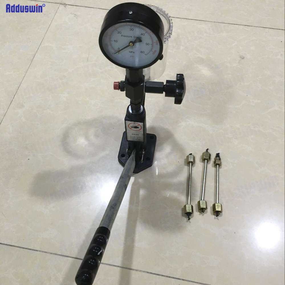 Adduswin 2020 ディーゼル噴射装置 S60H ノズルバリ燃料インジェクターテスターキット、コモンレールインジェクタテスターで動作拍卖