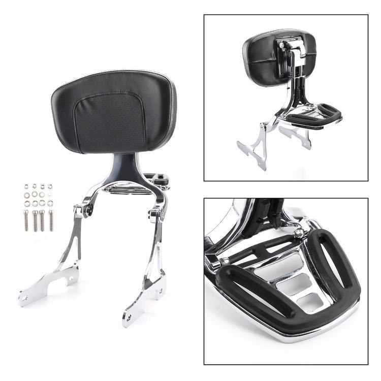 スポーツスター バックレスト シーシーバー ラゲッジラック 荷台 xl883 xl1200 48 2006-2019年 アイア?拍卖