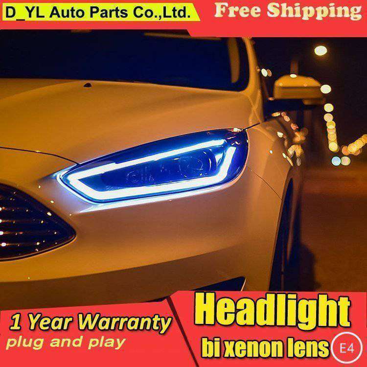フォードー フォーカス 2015 ヘッドライト LED ヘッドライト DRL LED レンズ ヘッドライト HID キセノン拍卖