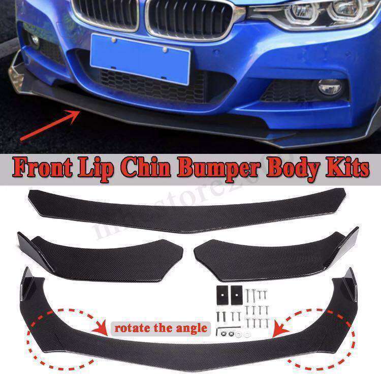 6-395ー BMW E36 E46 E60 E63 E64 E90 E92 フロントリップ エアロ スプリッター ボディキット スポイラー カーボン仕様拍卖