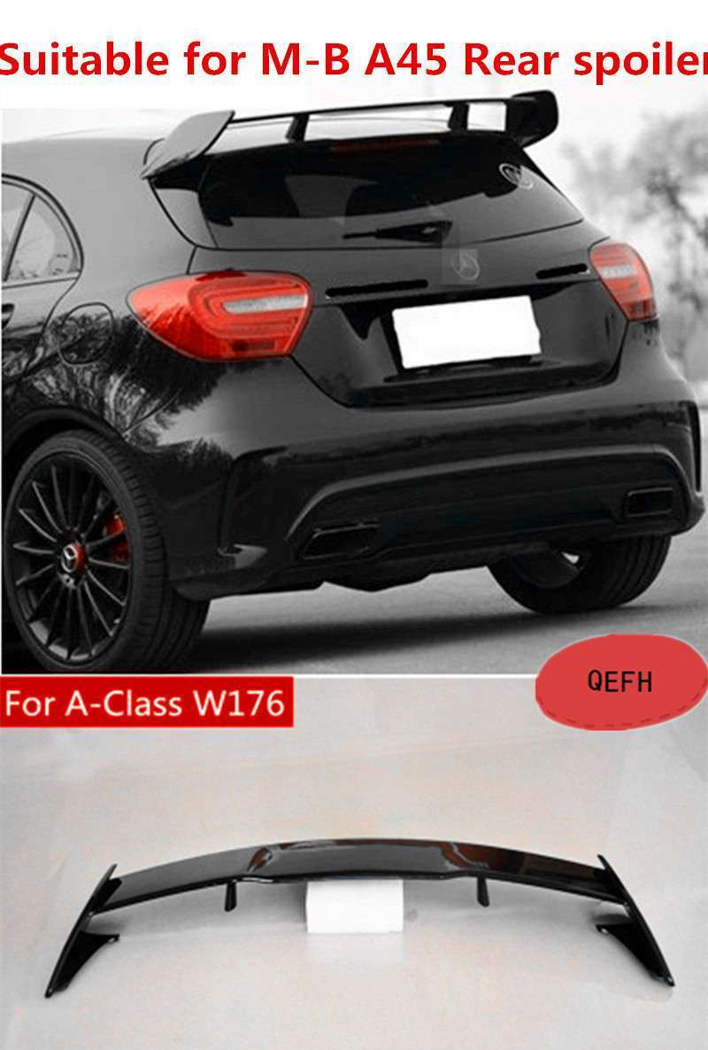 Black/Red リアスポイラー メルセデスベンツ Aクラス W176 A45 スポイラーエディションA180 / A200 / A250 2013-2018拍卖