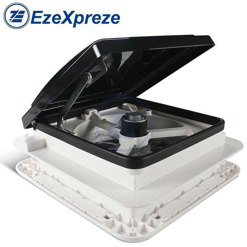 キャラバンアクセサリーキャンピングカーベント 12V LED キャンパー RV 窓 ウィンドウなし RV 車手動制御 ファンレクリエーション拍卖