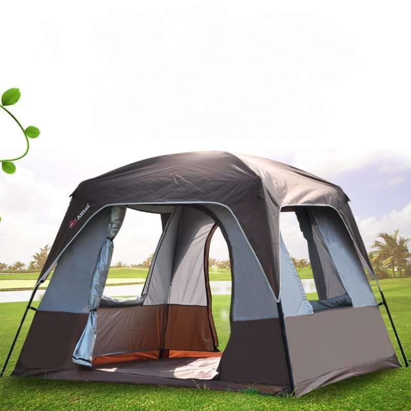 7-78 新しい日陰日焼け止め3-5人野生のキャンプ用品二重層防水抗UV屋外拍卖