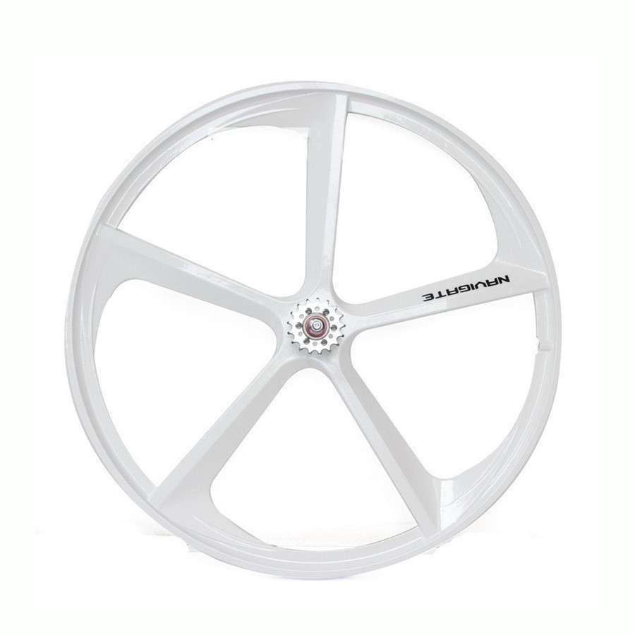 マグネシウム合金ロードバイク 700C ホイール 5スポークピスト自転車 Mag トライ リアホイール Mag 合金 白拍卖