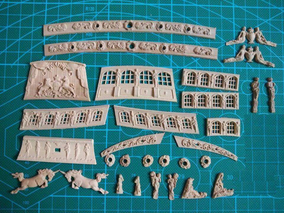 豪華なモデル鮮やかなNIDALEナシ木彫りモデル船装飾スーツ用スケール1/80オランダ王室ヨットモデル拍卖