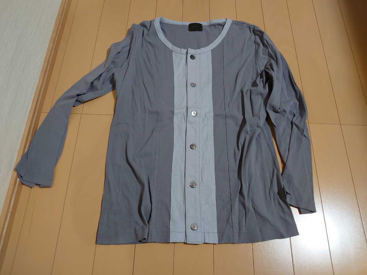 inbreed インブリード 綿100カーディガン40 グレー 新品未使用自宅保管 肩幅40脇下94丈60 センチ LL位拍卖