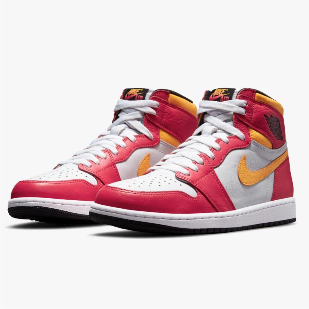 NIKE AIR JORDAN 1 RETRO HIGH OG Light Fusion Red 28.5cm ナイキ エア ジョーダン レトロ ハイ フュージョン レッド US10.5拍卖