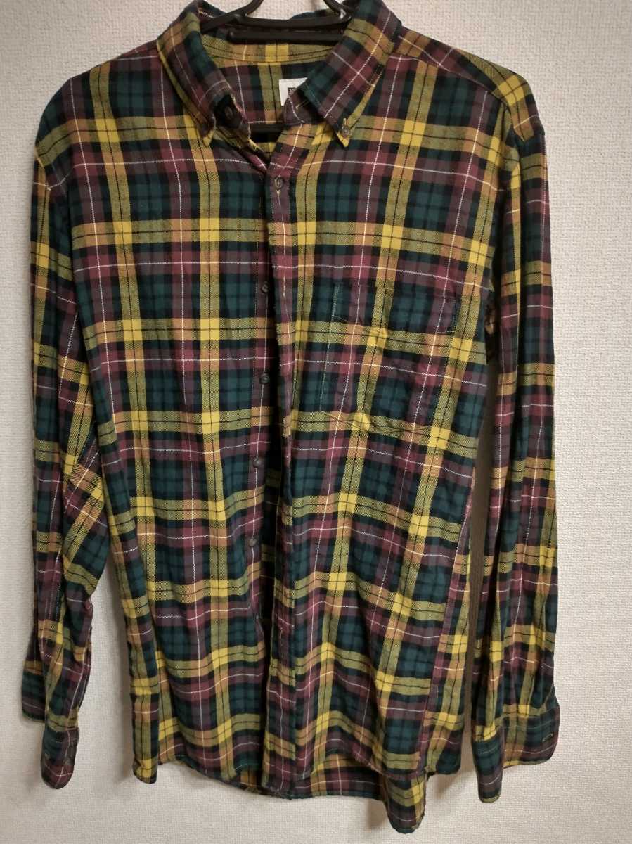 ★ ユニクロ UNIQLO チェックシャツ ネルシャツ 秋 服 送料無料拍卖