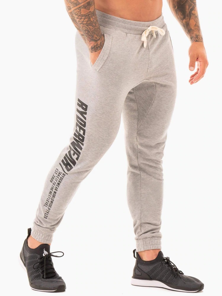 【メーカー直輸入正規品】 RYDERWEAR ライダーウェア ジョガーパンツ ジムパンツ USサイズ:M グレー ★ ジムウェア/フィジーク拍卖