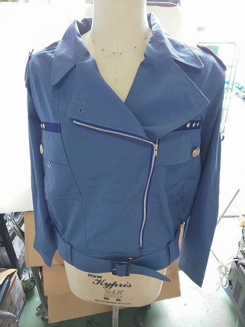 ◆新品未使用!ブルゾン 3Lサイズ【PG-10】ブルー レディース 制服女性用 警備 仮装コスプレにも【I0829A10】拍卖