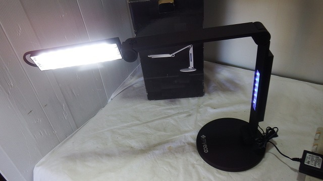 ◆RiTEK LED デスクライト ブラック LDL-001-B 5段階調光 卓上 ライト 元箱付き拍卖