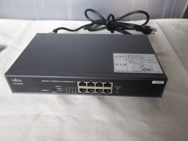 ☆送料無料!FUJITSU ギガビットイーサ対応スイッチングハブ SH1508ATD 富士通/現状品拍卖