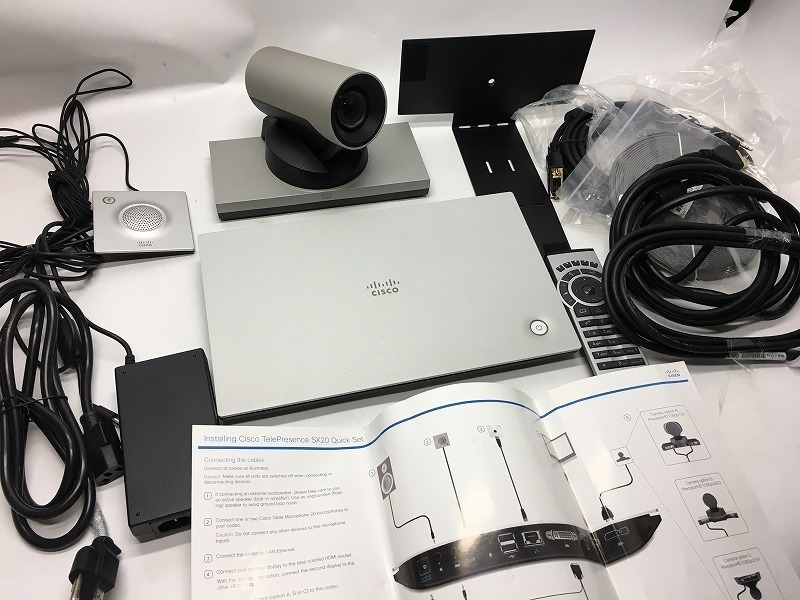 ■美品!送料無料!Cisco ビデオ会議システム TelePresence SX20 Quick set カメラ、マイク、リモコン、カメラスタンド、取説付いてます拍卖