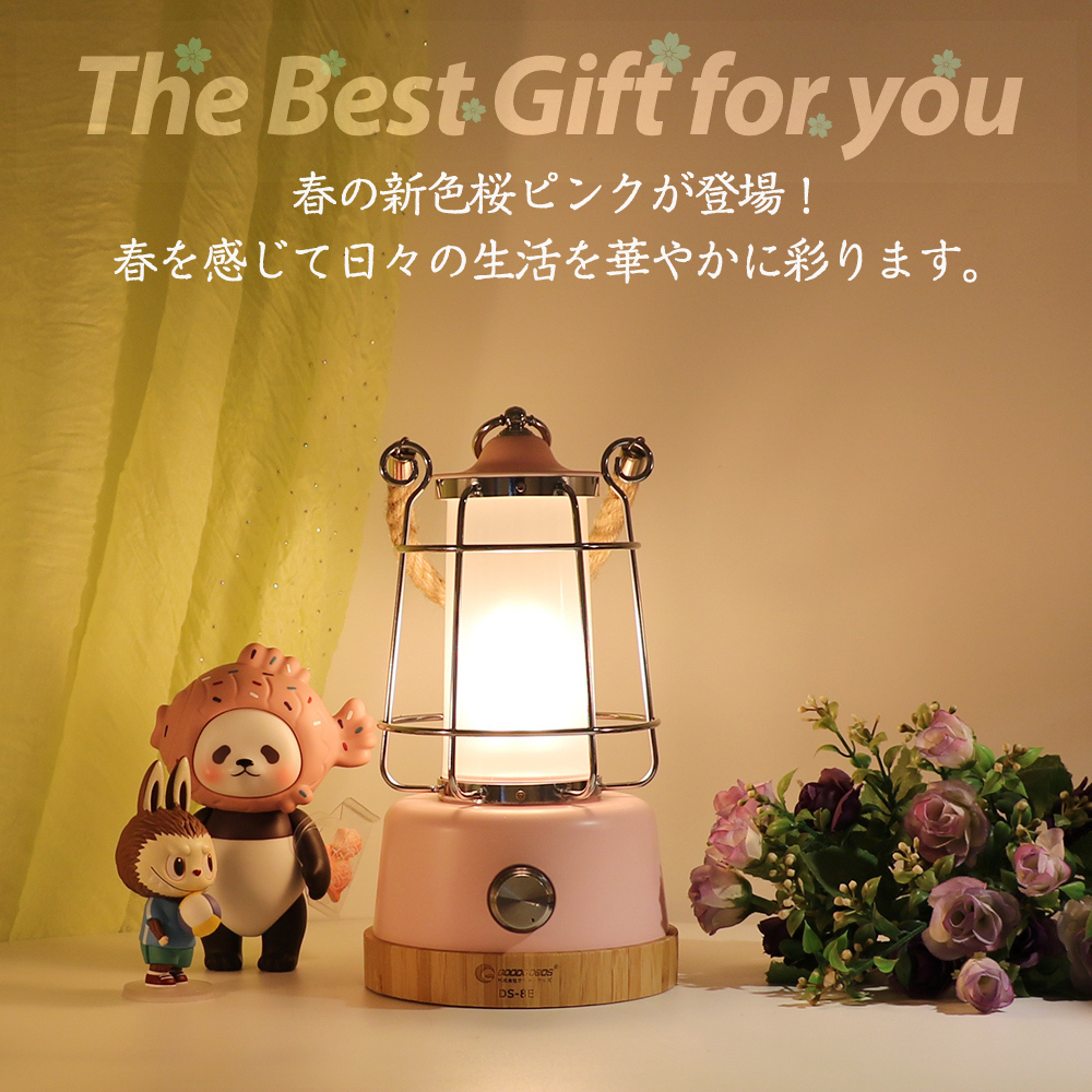 GOODGOODS LEDランタン 調光調色 白色 暖色 レトロ インテリア アンティーク調 人気 プレゼント 吊り下げ可 キャンプ お花見 DS-8E-SPK拍卖