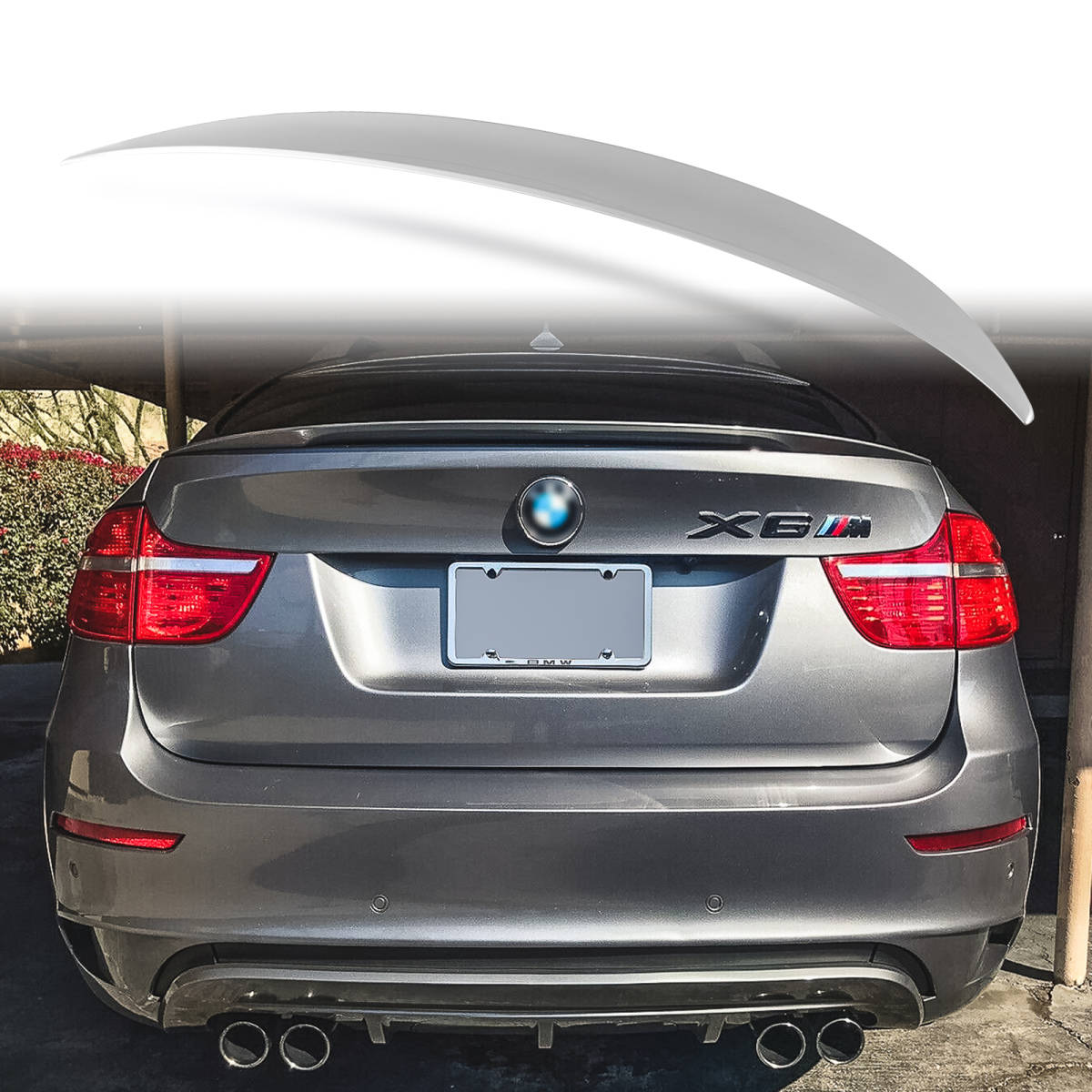 純正色塗装 ABS製 トランクスポイラー BMW用 X6 E71用 SUVクーペ Pタイプ ポン付け カラーコード:354 QTS-27150拍卖