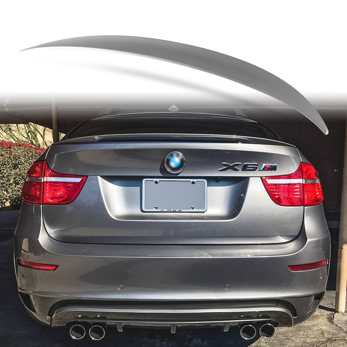 純正色塗装 ABS製 トランクスポイラー BMW用 X6 E71用 SUVクーペ Pタイプ ポン付け カラーコード:A52 QTS-27150拍卖