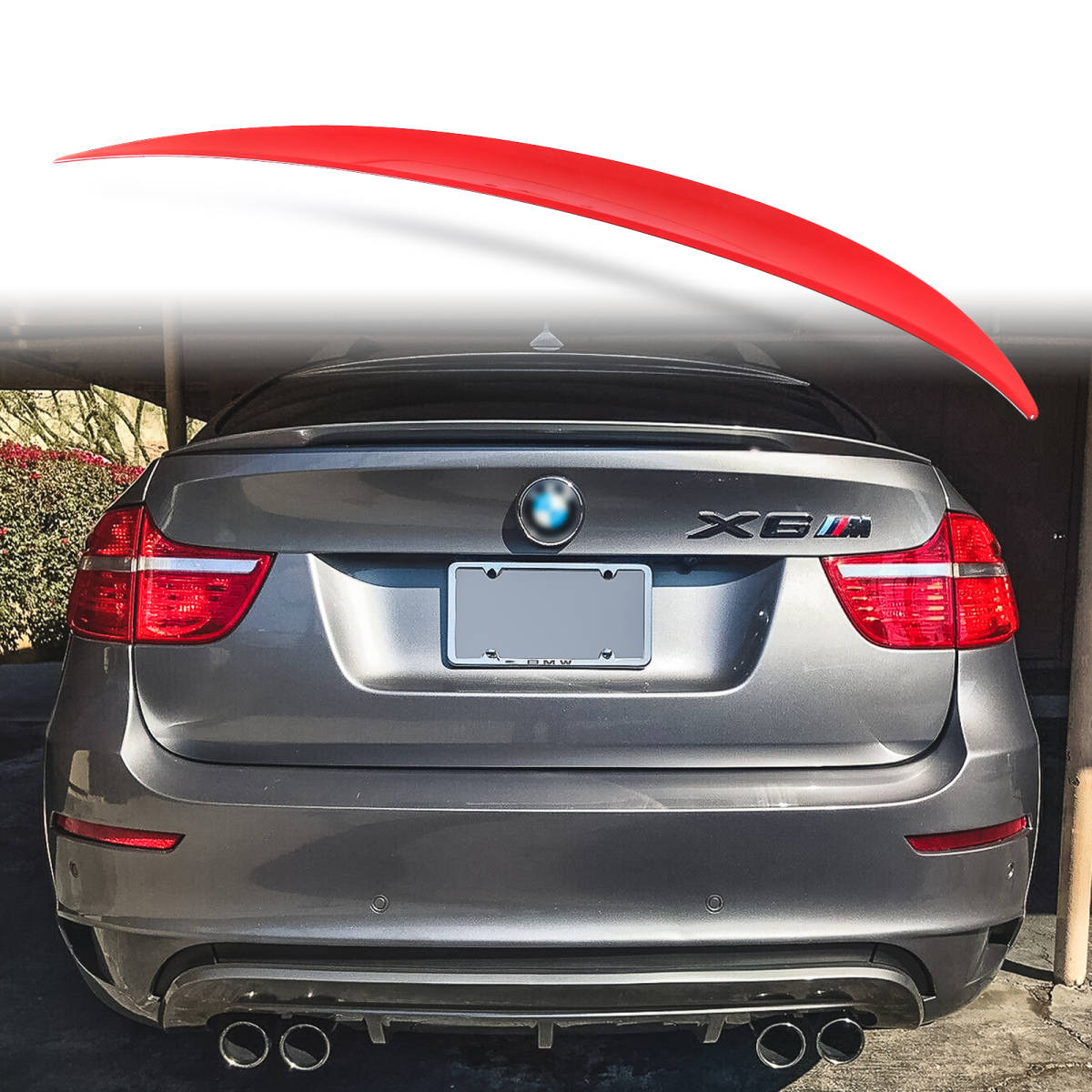 純正色塗装 ABS製 トランクスポイラー BMW用 X6 E71用 SUVクーペ Pタイプ ポン付け カラーコード:A75 QTS-27150拍卖