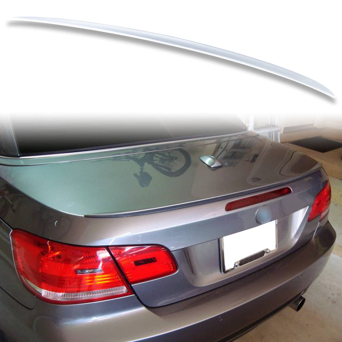 純正色塗装 ABS製 トランクスポイラー BMW用 3シリーズ E93 コンバーチブルモデル用 ポン付け カラーコード:354 QTS-27151拍卖