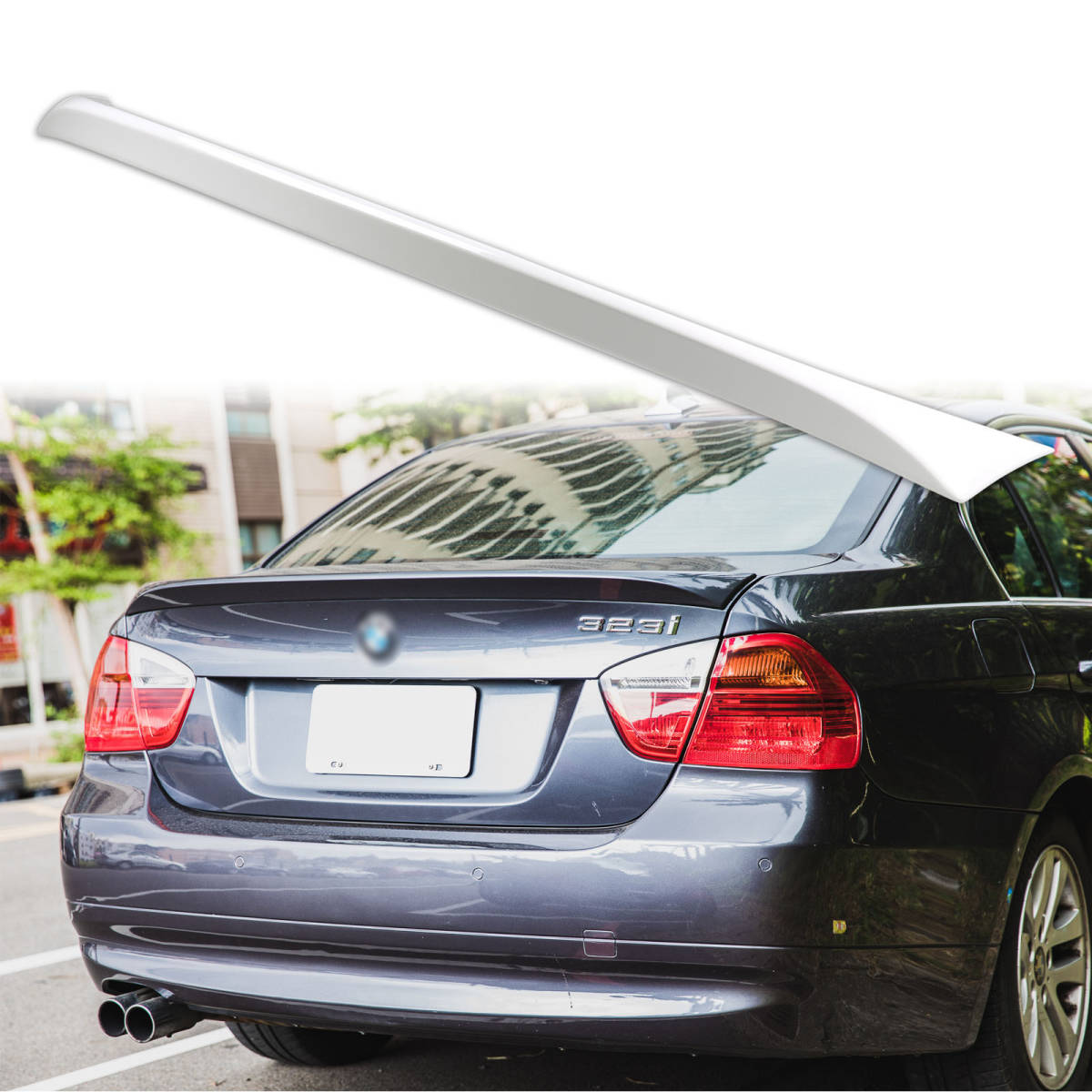 純正色塗装 ABS製 トランクスポイラー BMW用 3シリーズ E90用 OEタイプ ポン付け カラーコード:300 QTS-27152拍卖