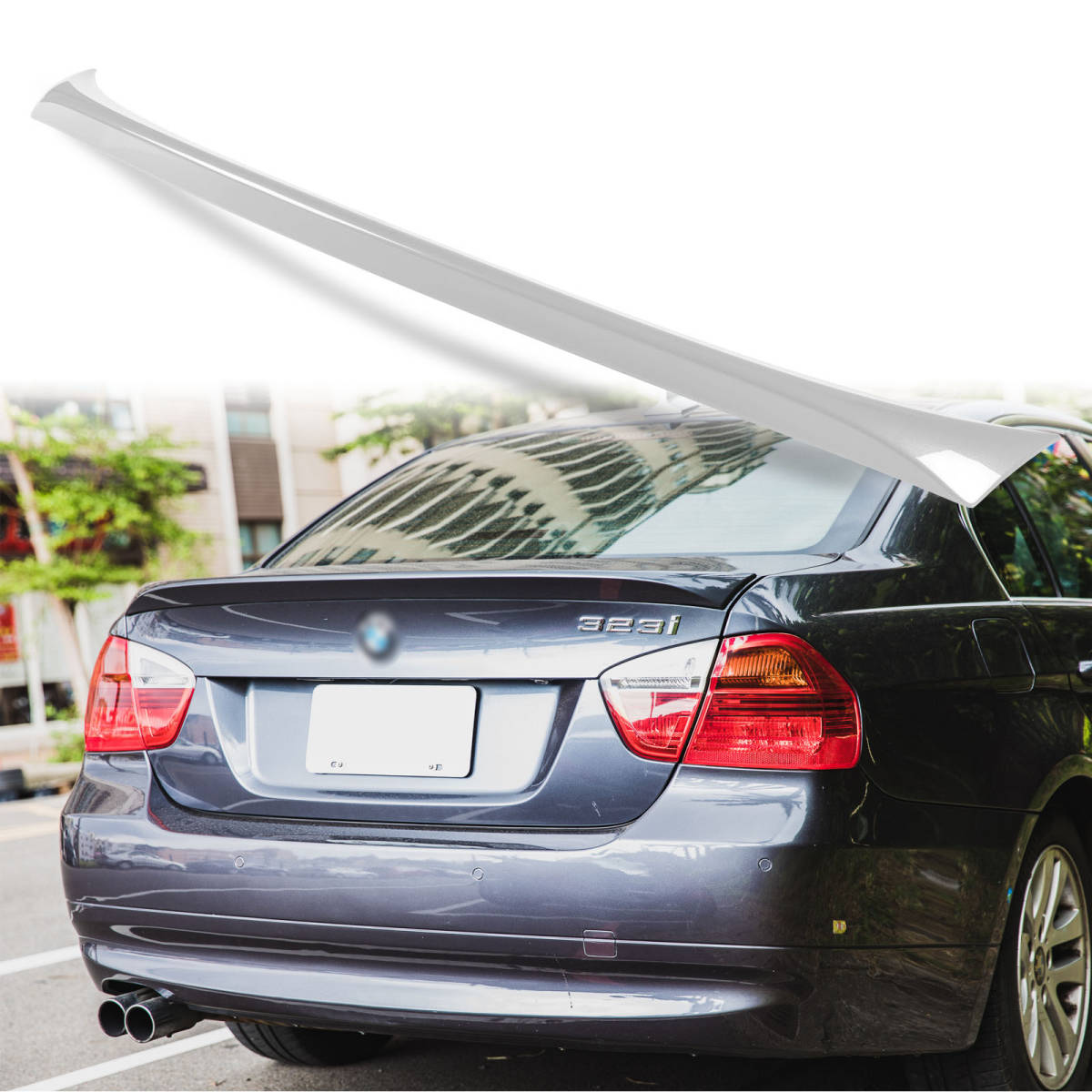 純正色塗装 ABS製 トランクスポイラー BMW用 3シリーズ E90用 OEタイプ ポン付け カラーコード:354 QTS-27152拍卖