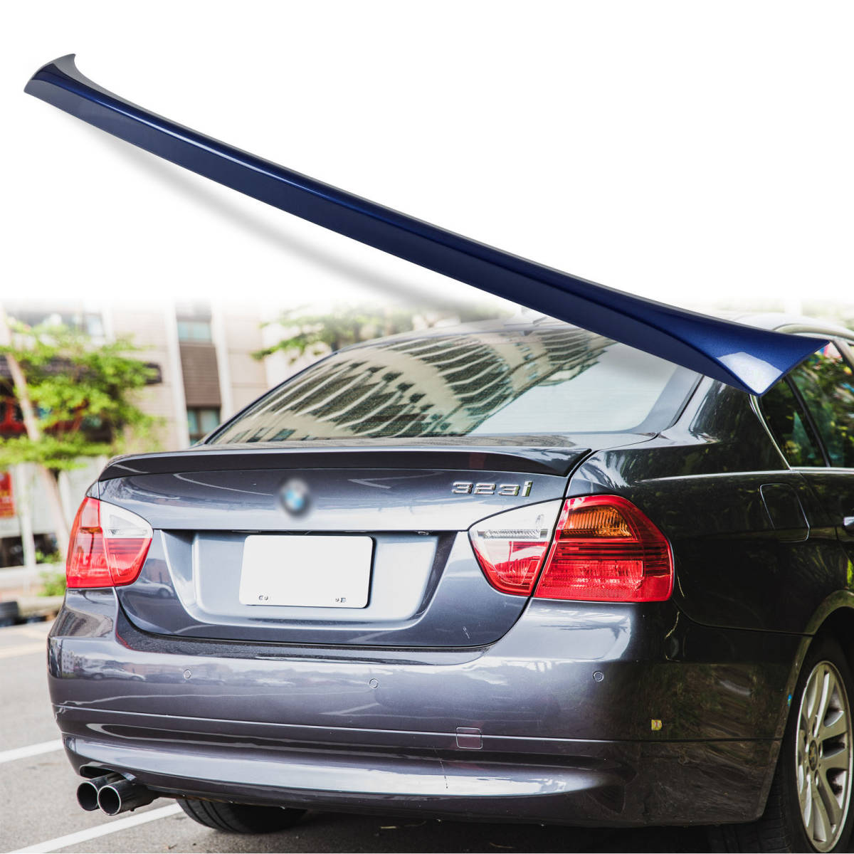 純正色塗装 ABS製 トランクスポイラー BMW用 3シリーズ E90用 OEタイプ ポン付け カラーコード:A35 QTS-27152拍卖