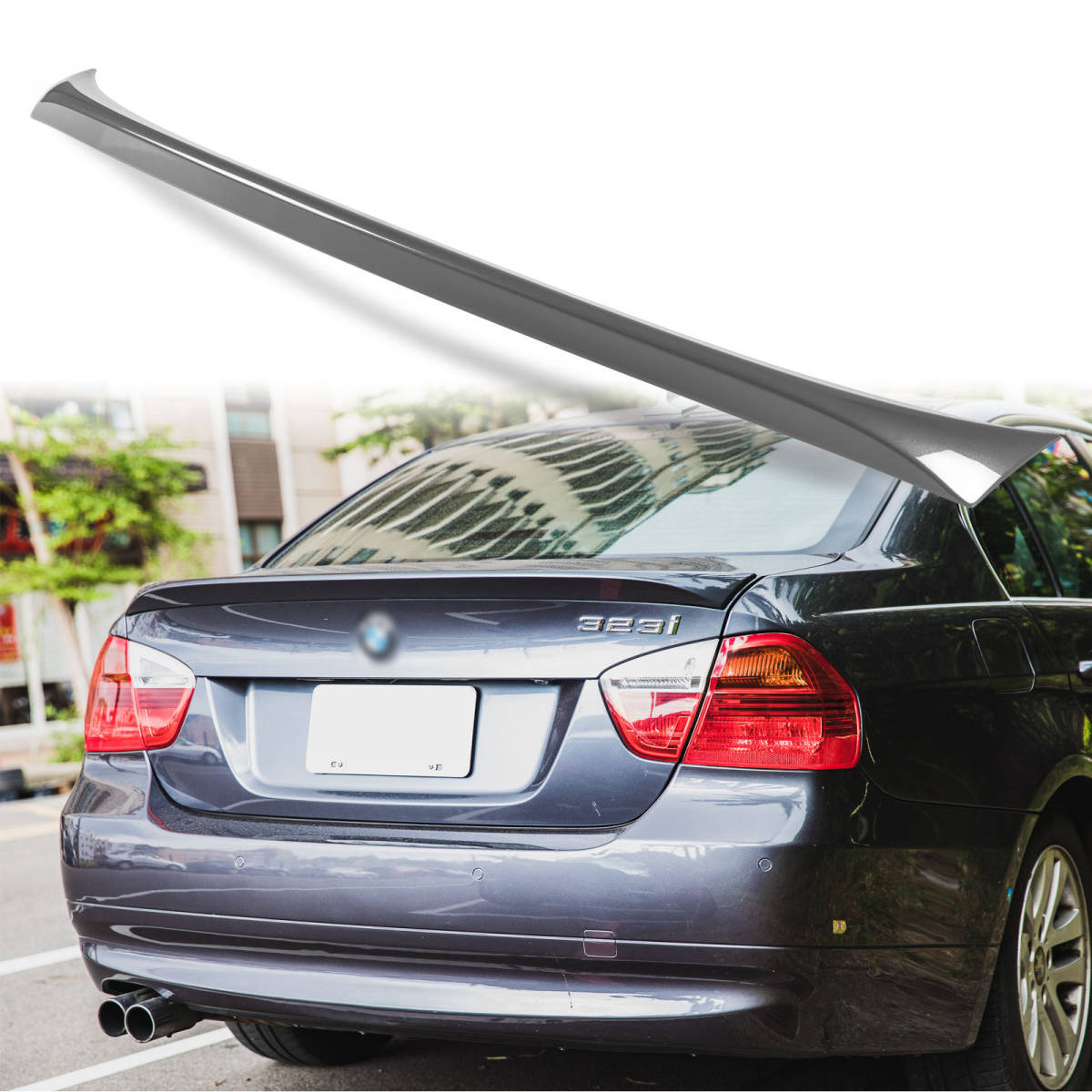 純正色塗装 ABS製 トランクスポイラー BMW用 3シリーズ E90用 OEタイプ ポン付け カラーコード:A52 QTS-27152拍卖