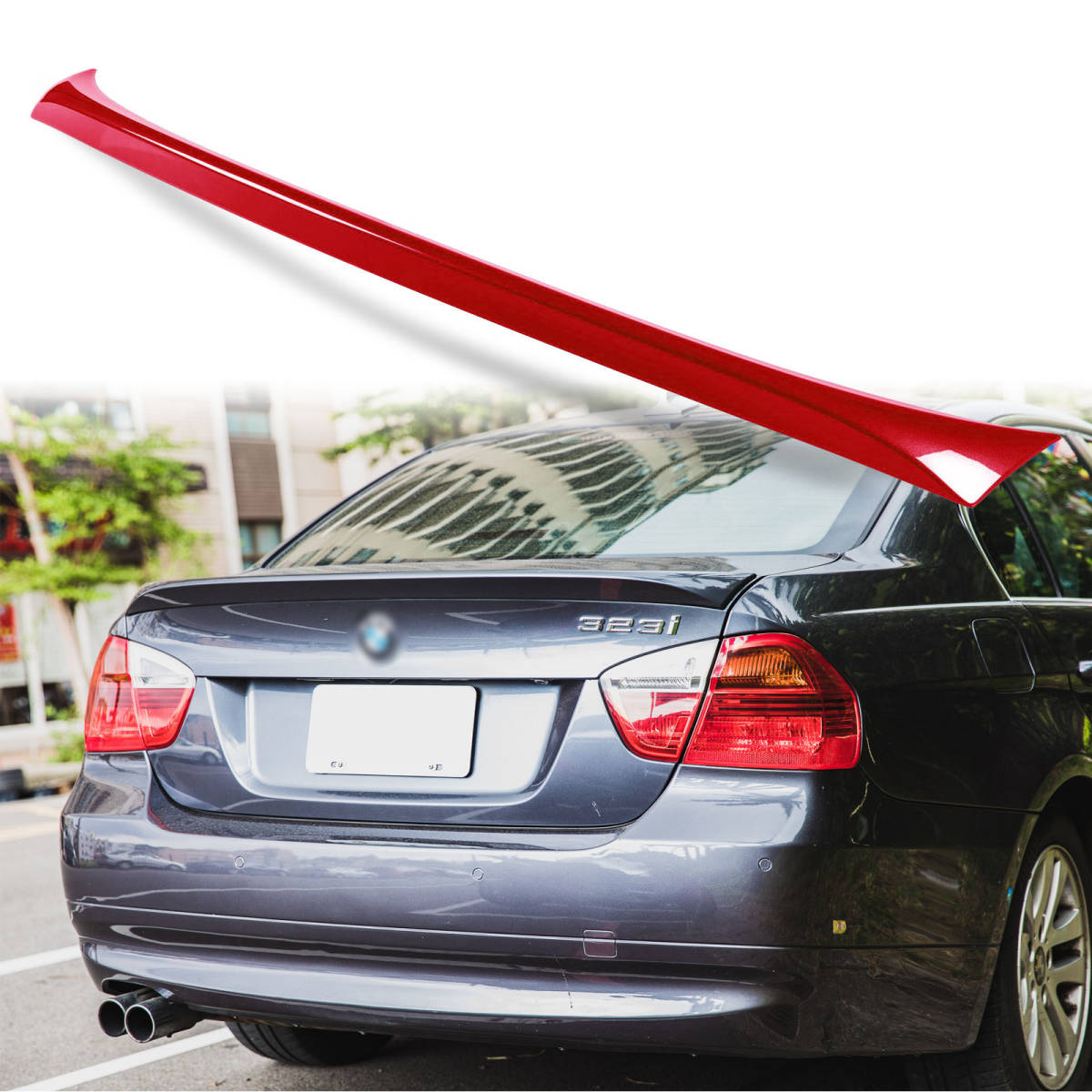 純正色塗装 ABS製 トランクスポイラー BMW用 3シリーズ E90用 OEタイプ ポン付け カラーコード:A61 QTS-27152拍卖