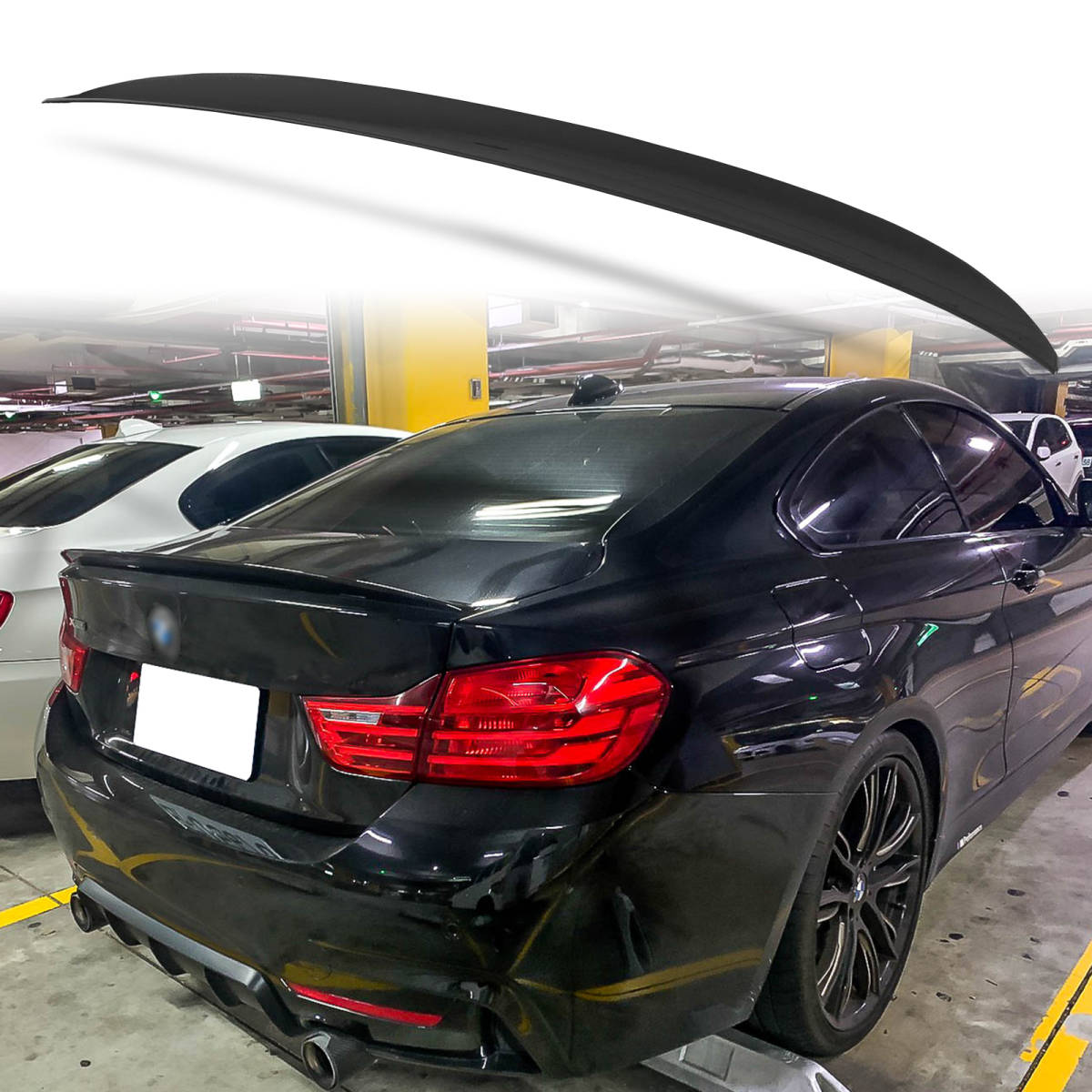 純正色塗装 ABS製 トランクスポイラー BMW用 F32 クーペ用 ポン付け カラーコード:668 QTS-27154拍卖