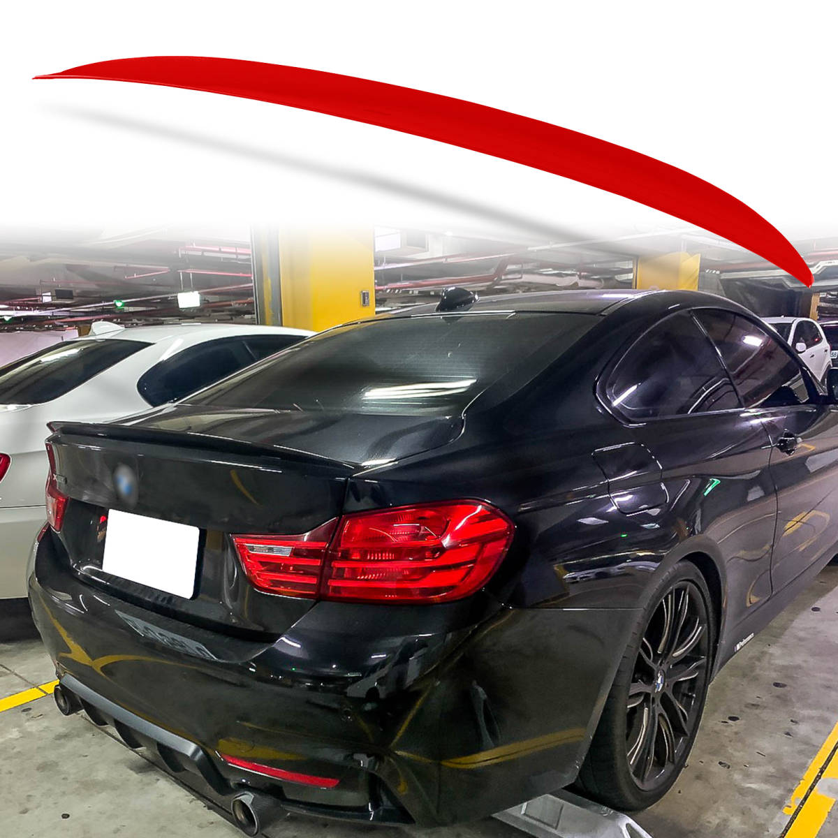 純正色塗装 ABS製 トランクスポイラー BMW用 F32 クーペ用 ポン付け カラーコード:A75 QTS-27154拍卖