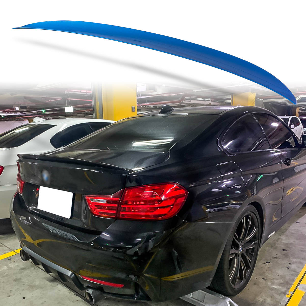 純正色塗装 ABS製 トランクスポイラー BMW用 F32 クーペ用 ポン付け カラーコード:B45 QTS-27154拍卖