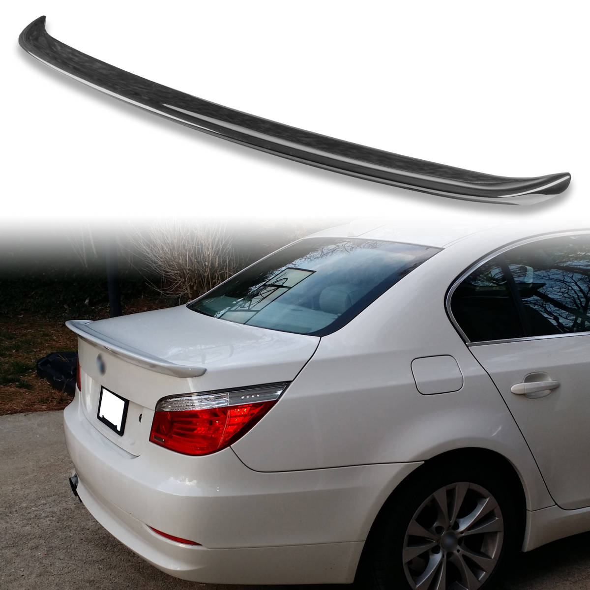 純正色塗装 ABS製 トランクスポイラー BMW用 5シリーズ E60 セダン用 ポン付け カラーコード:668 QTS-27174拍卖