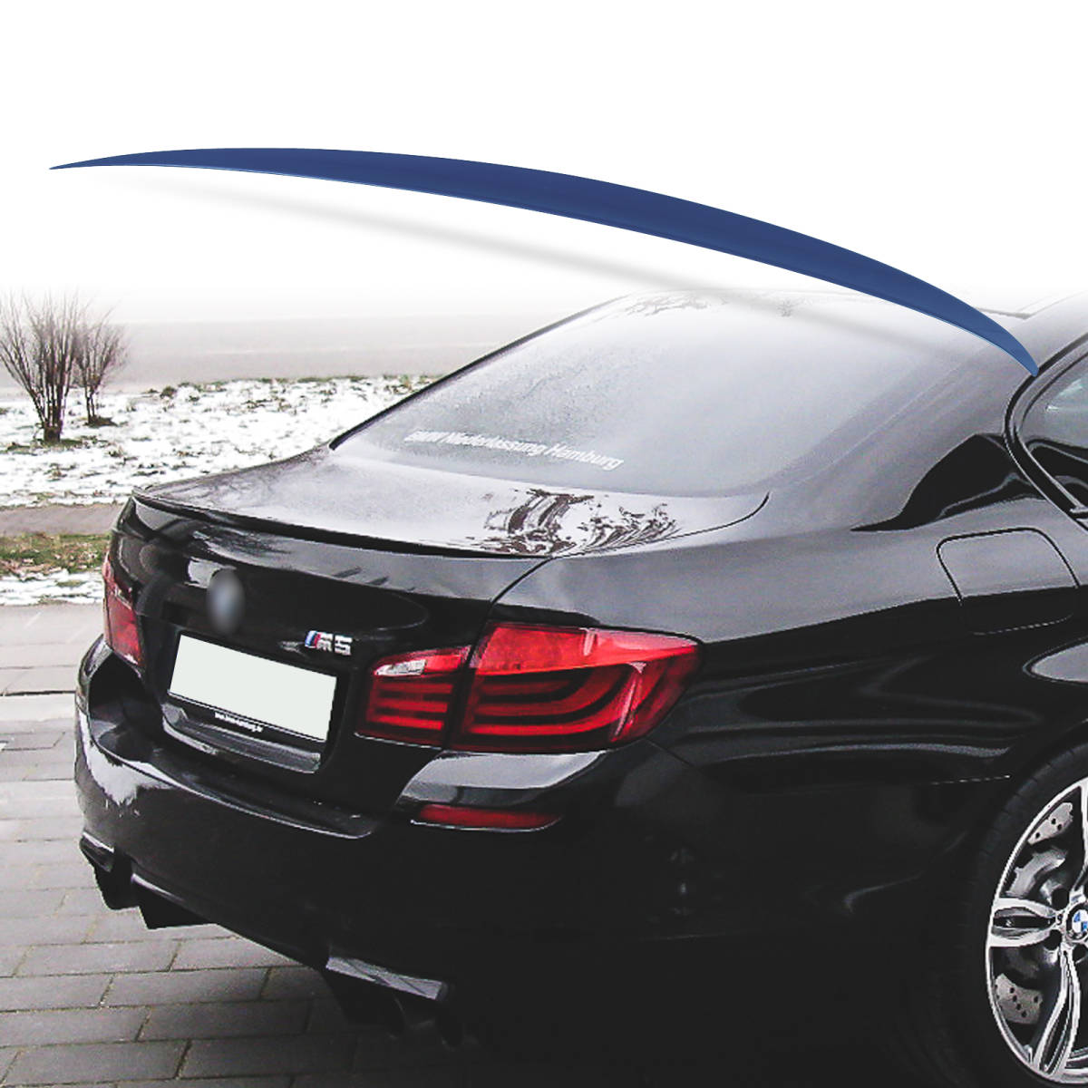 純正色塗装 ABS製 トランクスポイラー BMW用 5シリーズ F10 セダン用 M5スタイル ポン付け カラーコード:A76 QTS-27176拍卖