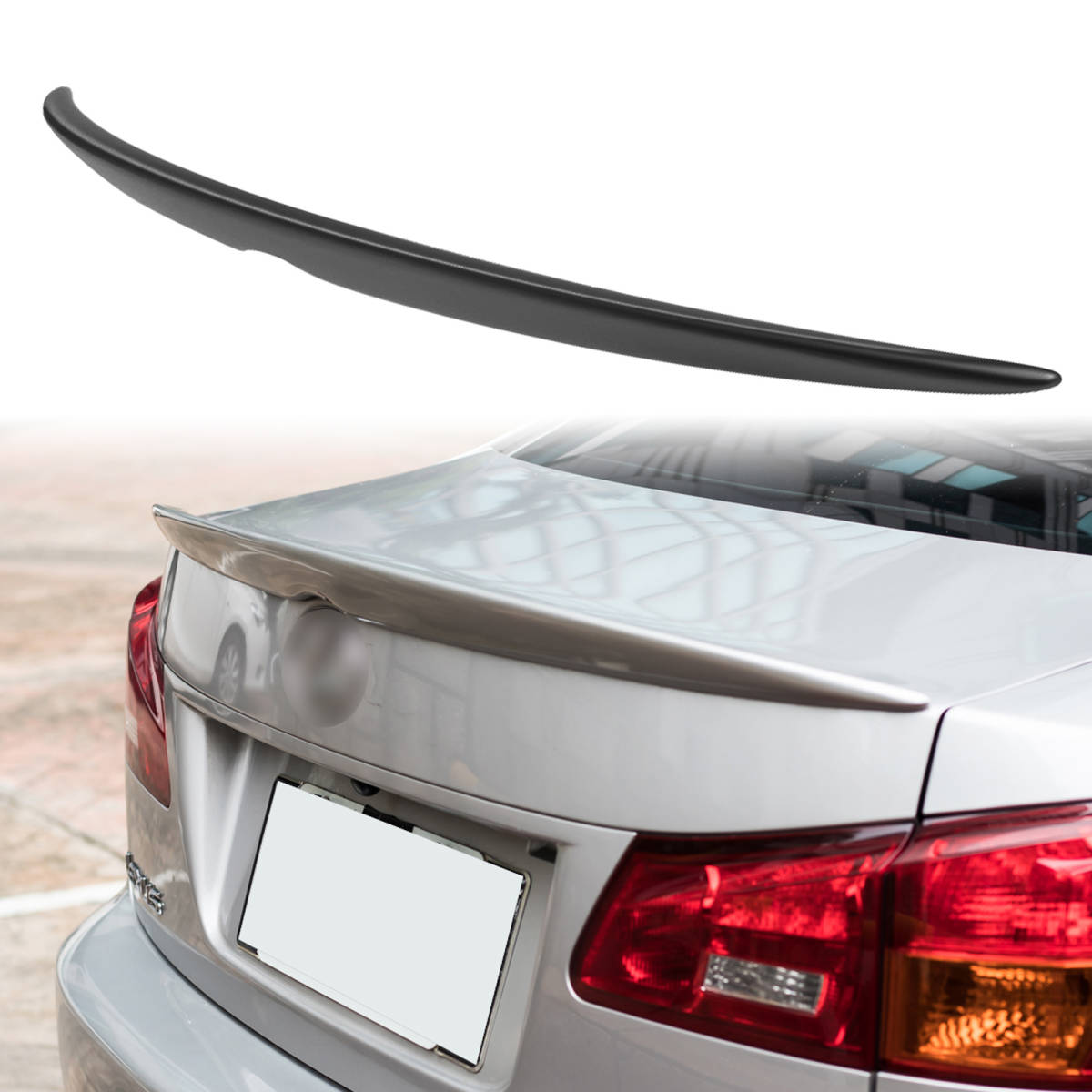 純正色塗装 ABS製 トランクスポイラー レクサス用 IS250 IS350 2代目用 OEタイプ ポン付け カラーコード:1G0 QTS-27177拍卖