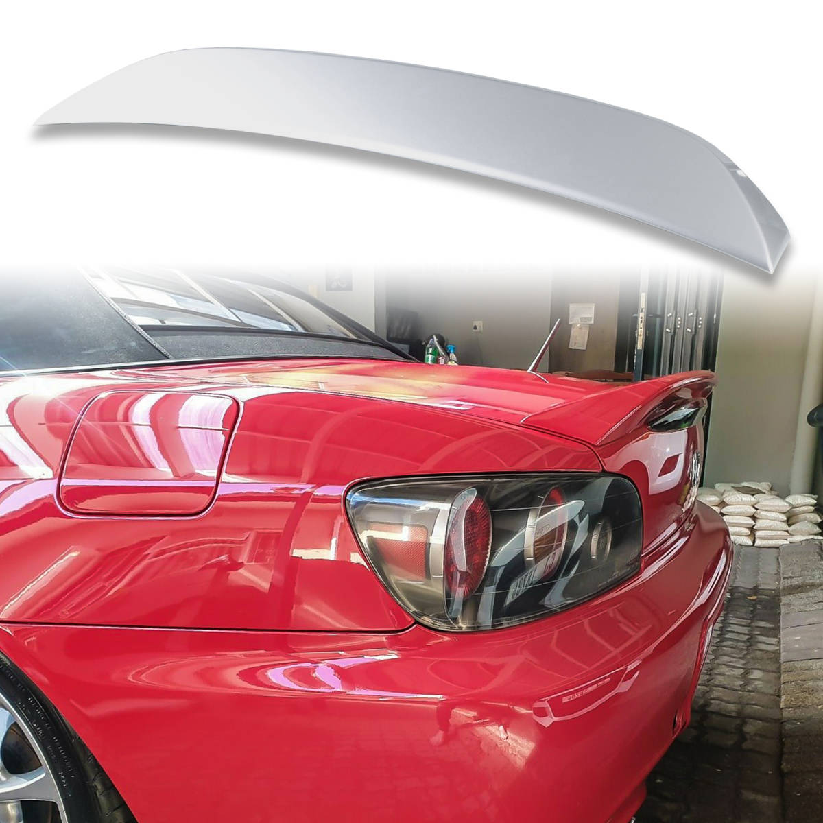 純正色塗装 ABS製 トランクスポイラー ホンダ用 S2000 AP1/AP2モデル用 ポン付け カラーコード:NH630M QTS-27920拍卖