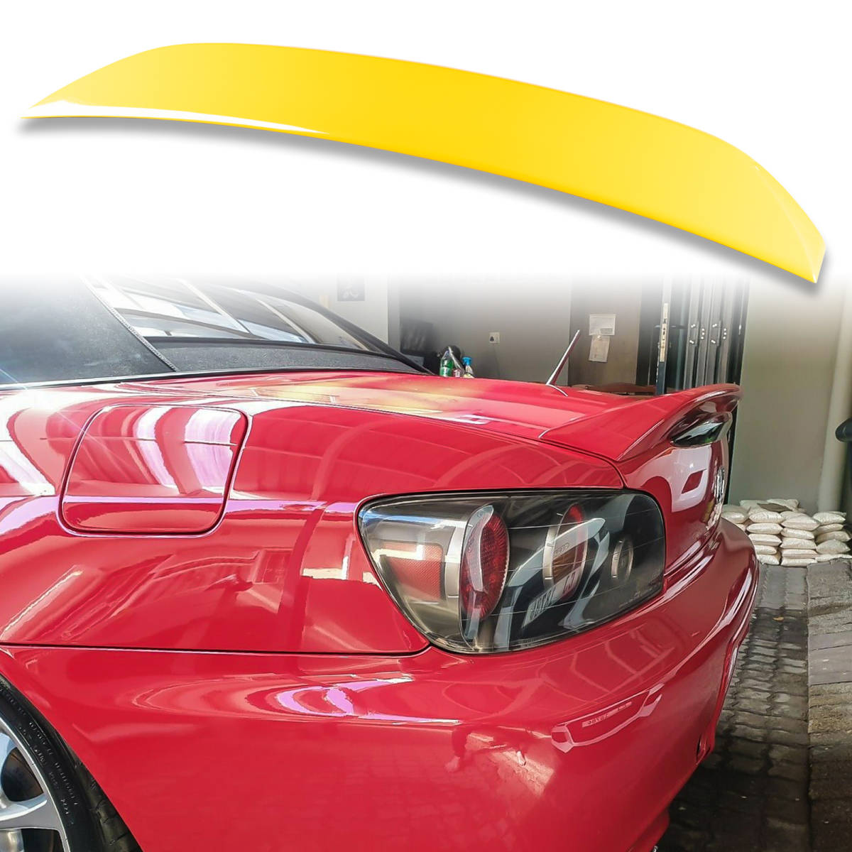 純正色塗装 ABS製 トランクスポイラー ホンダ用 S2000 AP1/AP2モデル用 ポン付け カラーコード:Y65P QTS-27920拍卖