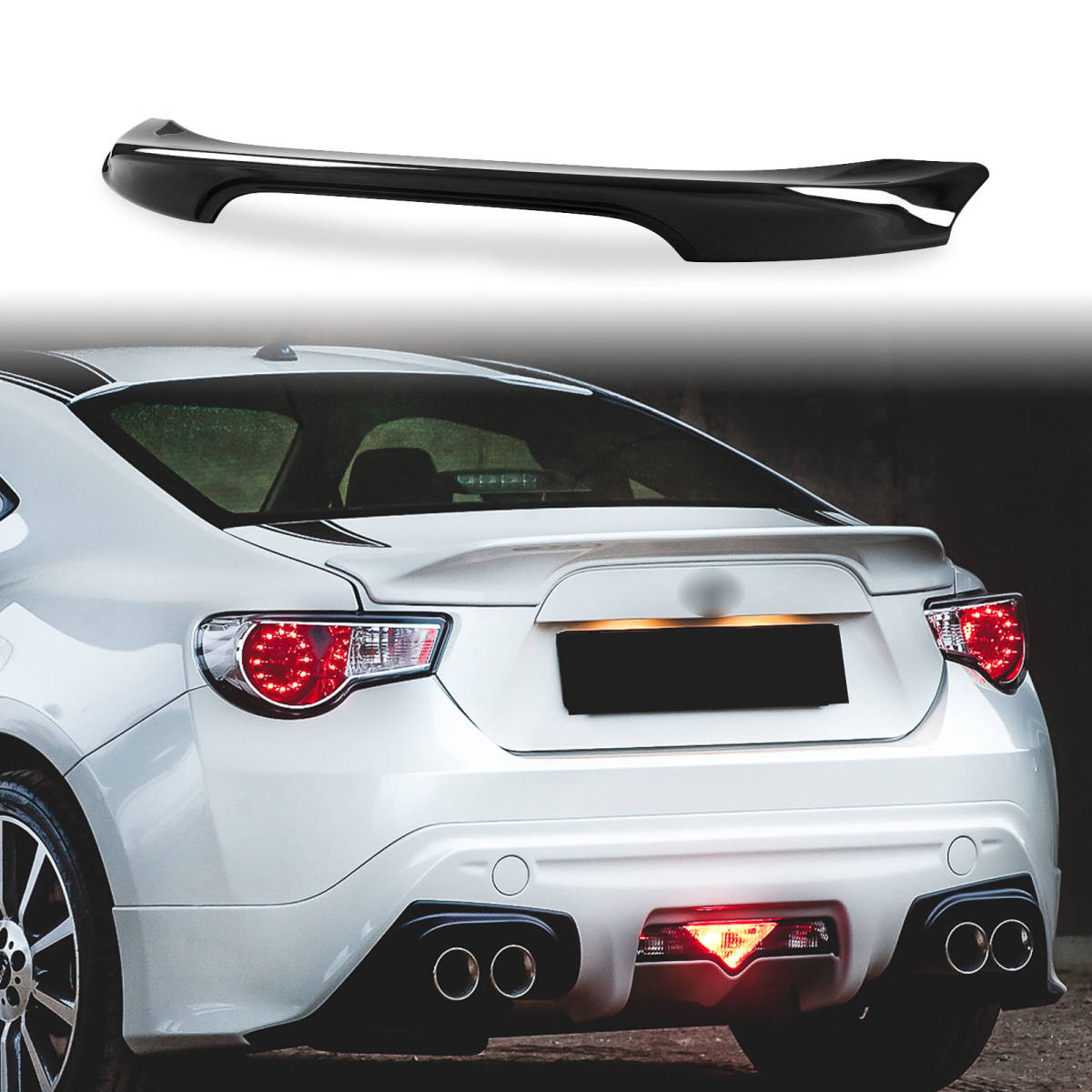 純正色塗装 ABS製 トランクスポイラー トヨタ用 86 GT86 スバル用 BRZ クーペ用 ポン付け カラーコード: D4S QTS-27921拍卖