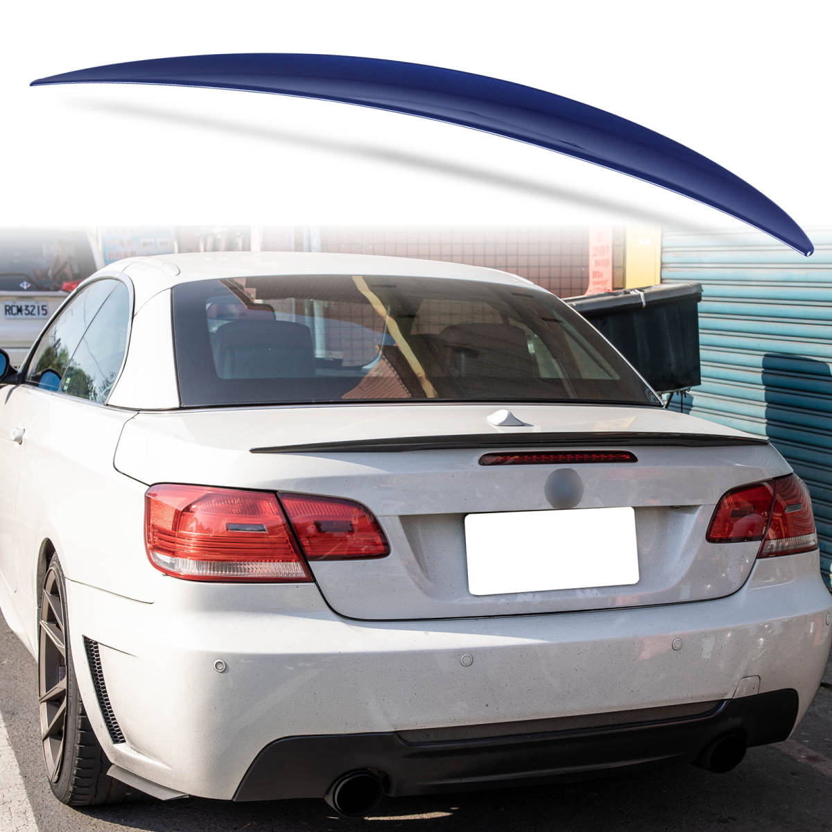 純正色塗装 ABS製 トランクスポイラー BMW用 3シリーズ E93 コンバーチブル モデル用 ポン付け カラーコード:A35 QTS-38848拍卖