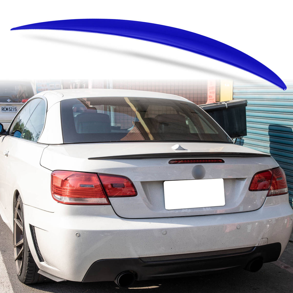 純正色塗装 ABS製 トランクスポイラー BMW用 3シリーズ E93 コンバーチブル モデル用 ポン付け カラーコード:A51 QTS-38848拍卖
