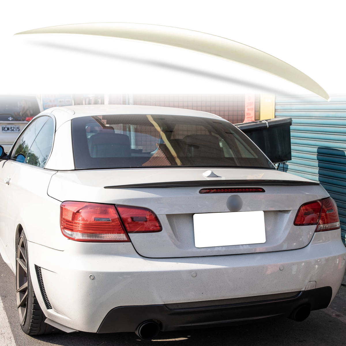 純正色塗装 ABS製 トランクスポイラー BMW用 3シリーズ E93 コンバーチブル モデル用 ポン付け カラーコード:A53 QTS-38848拍卖