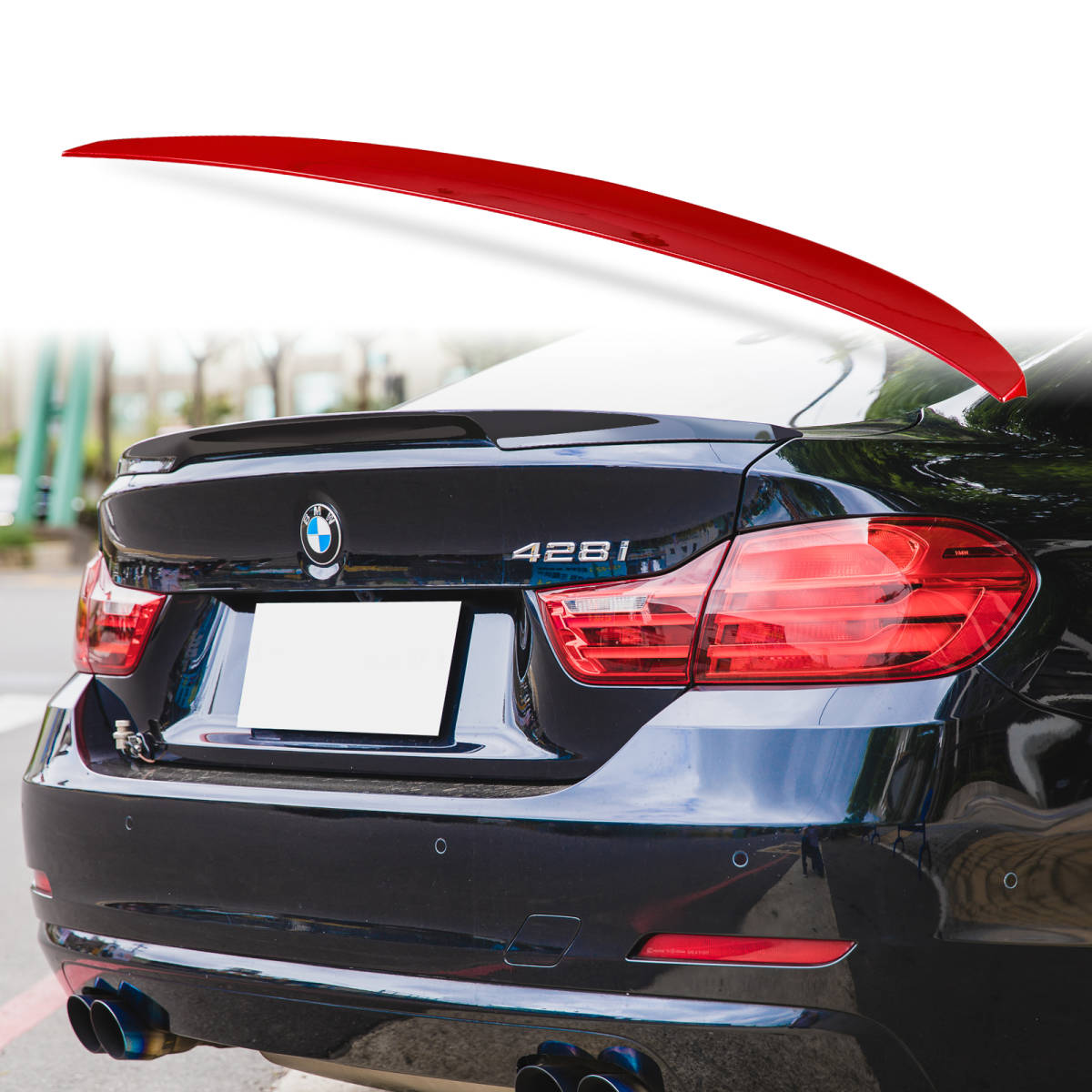 純正色塗装 ABS製 トランクスポイラー BMW用 4シリーズ F36用 Pタイプ ポン付け カラーコード:A75 QTS-44790拍卖