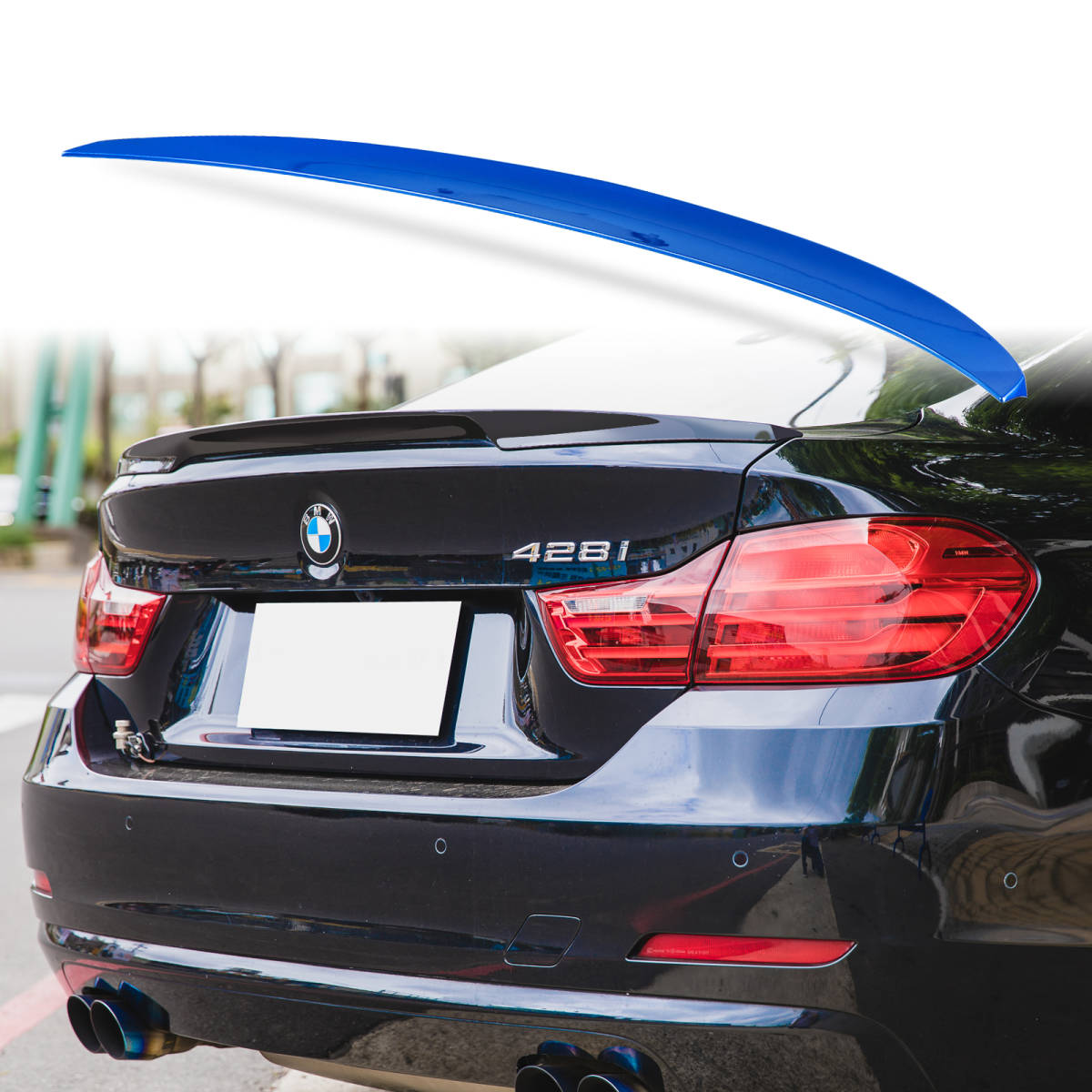 純正色塗装 ABS製 トランクスポイラー BMW用 4シリーズ F36用 Pタイプ ポン付け カラーコード:B45 QTS-44790拍卖
